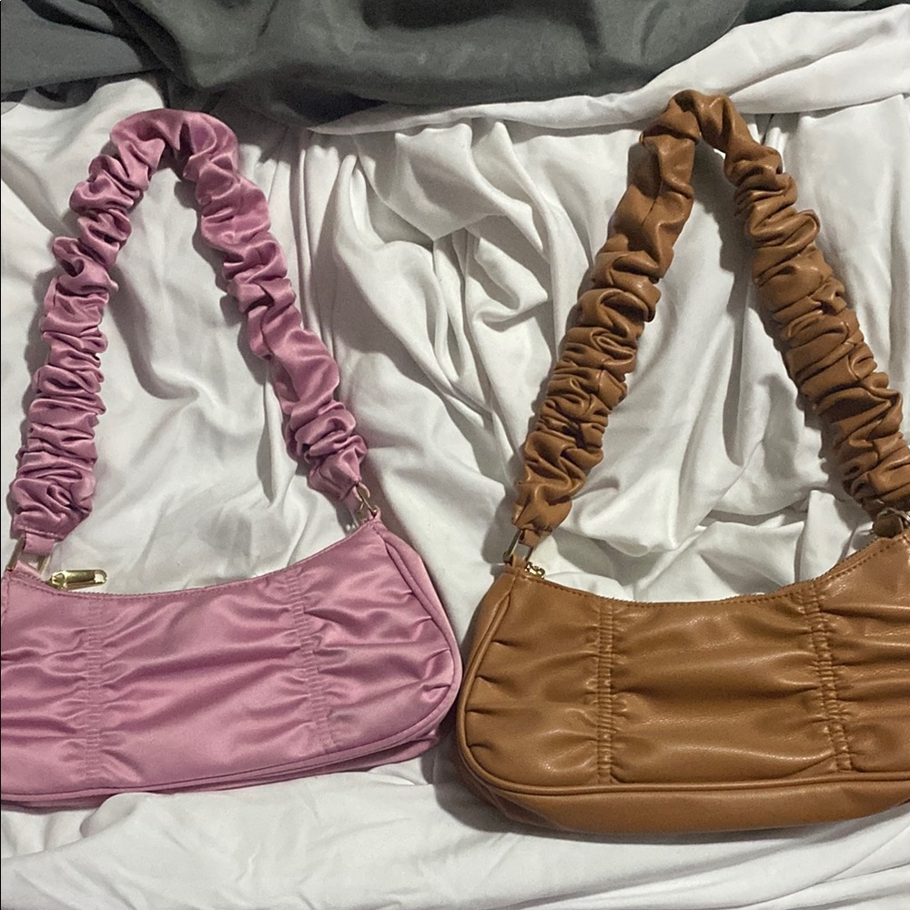 Stylish Pink and Tan Women's Bags